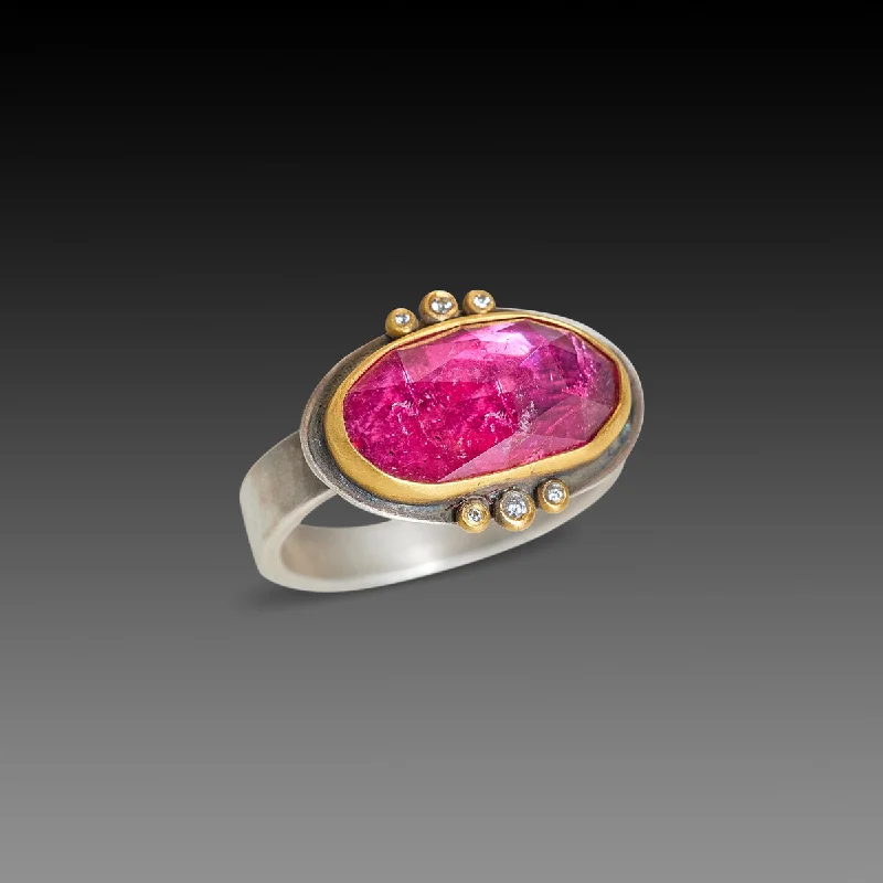 Amethyst Gemstone Rings in Sterling Silver with a Halo of Cubic Zirconia for a Budget - Friendly LuxuryPink Tourmaline Ring with Diamond Trios Amethyst Gemstone Rings in Sterling Silver with a Halo of Cubic Zirconia for a Budget - Friendly LuxuryPink Tourmaline Ring with Diamond Trios