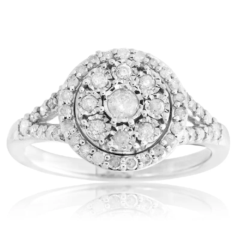 Peridot Gemstone Rings in 14K Gold - Filled Metal with a Pave - Set Band for a Sparkling LookSilver 1/2 Carat Cluster Dress Ring with 50 Brilliant Diamonds Peridot Gemstone Rings in 14K Gold - Filled Metal with a Pave - Set Band for a Sparkling LookSilver 1/2 Carat Cluster Dress Ring with 50 Brilliant Diamonds