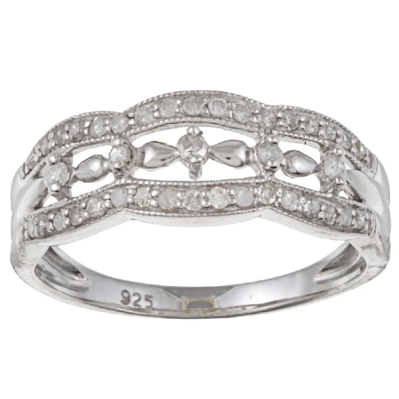 Bohemian - Style Fashion Rings with Turquoise and Silver Filigree for a Free - Spirited LookSterling Silver 1/3ct TDW Diamond Ring (G-H, I1-I2) Bohemian - Style Fashion Rings with Turquoise and Silver Filigree for a Free - Spirited LookSterling Silver 1/3ct TDW Diamond Ring (G-H, I1-I2)