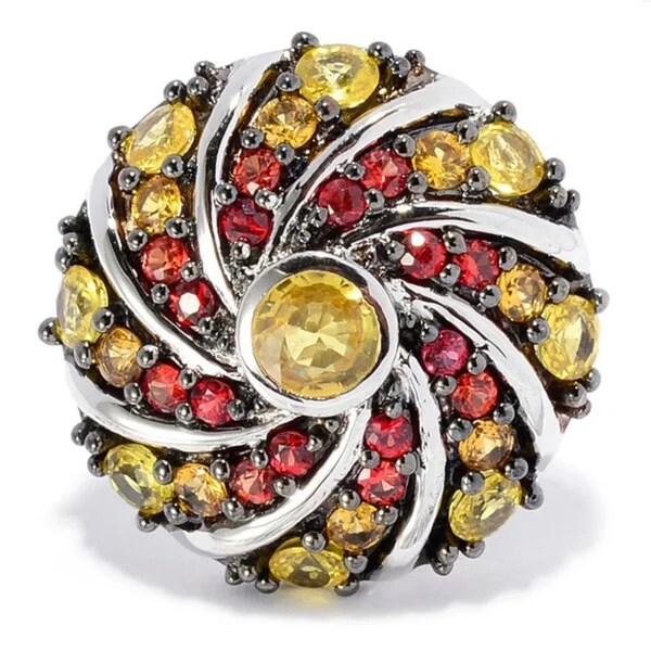 Beaded Fashion Rings in Natural Stones and Cotton Cord for a Handmade AestheticSterling Silver Round Multi-colored Sapphire Swirl Ring Beaded Fashion Rings in Natural Stones and Cotton Cord for a Handmade AestheticSterling Silver Round Multi-colored Sapphire Swirl Ring