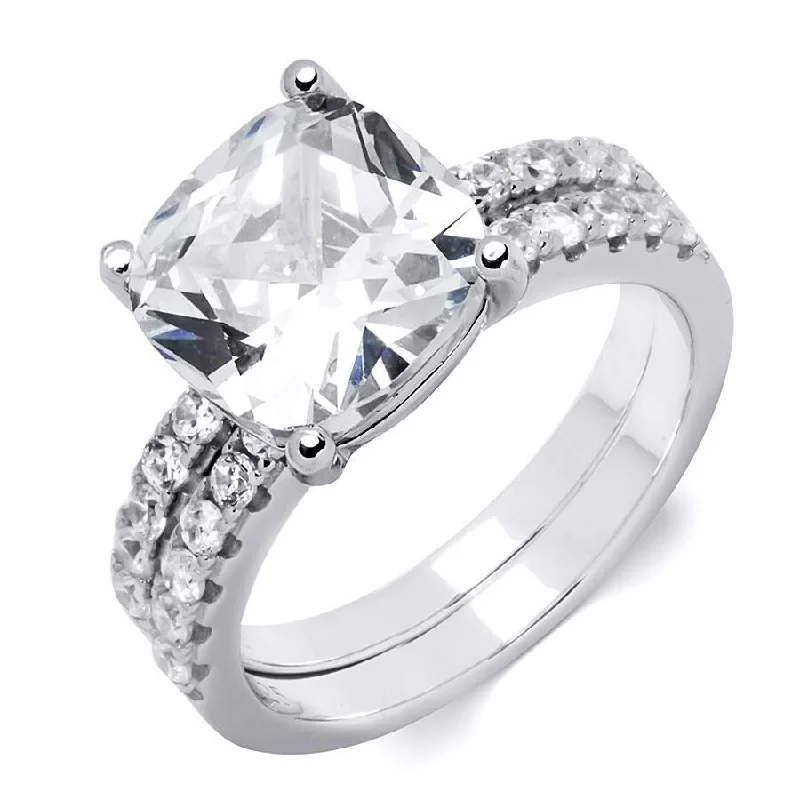 Minimalist Fashion Rings in Stainless Steel with a Single Solitaire CrystalWomens 6.75 Carat 2 pcs Bridal Ring Set Cushion Cut Sterling Silver Minimalist Fashion Rings in Stainless Steel with a Single Solitaire CrystalWomens 6.75 Carat 2 pcs Bridal Ring Set Cushion Cut Sterling Silver