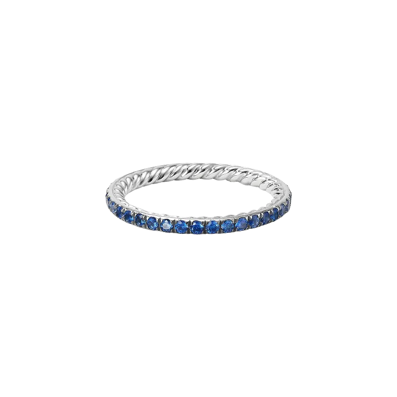 Vintage - Reproduction Fashion Rings in Bronze with Cameo - Style MedallionsBlue Sapphire Eden Eternity Band