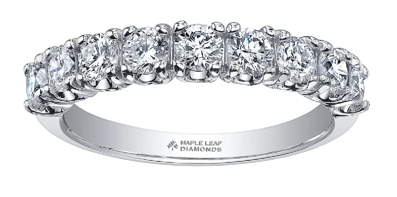 Rings to commemorate a milestone birthday in diamond and goldWhite Gold Canadian Diamond Band.