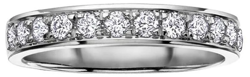 Emerald - set commemorate rings for a touch of luxuryWhite Gold Diamond Band.