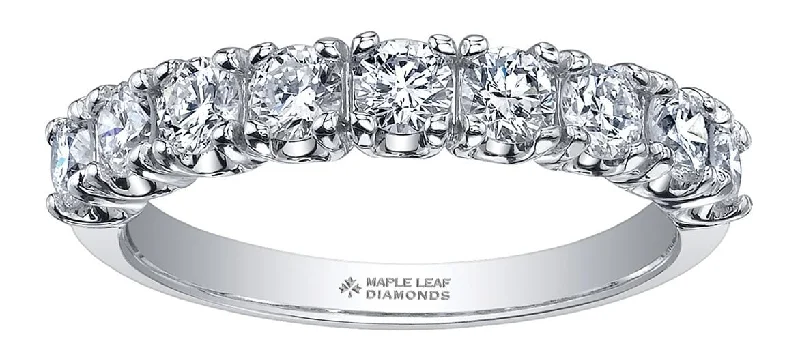 Commemorate rings with a filigree - wrapped gemstoneWhite Gold Canadian Diamond Band. Commemorate rings with a filigree - wrapped gemstoneWhite Gold Canadian Diamond Band.