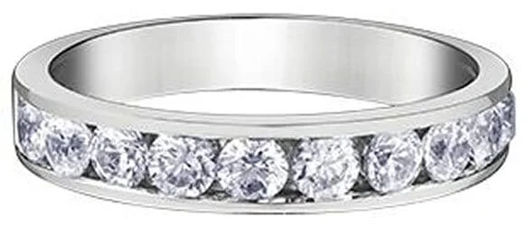 Commemorate rings with a filigree - wrapped gemstoneWhite Gold Diamond Band.