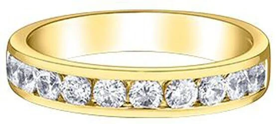 Vintage - looking commemorate rings with milgrain edgingYellow Gold Diamond Band.