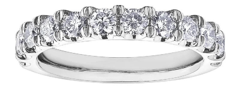 Commemorate rings with a floral motif inlaid with enamelWhite Gold Diamond Band.