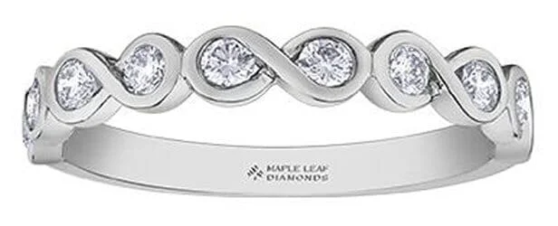 Commemorate rings with a star - shaped diamond settingWhite Gold Canadian Diamond Band. Commemorate rings with a star - shaped diamond settingWhite Gold Canadian Diamond Band.