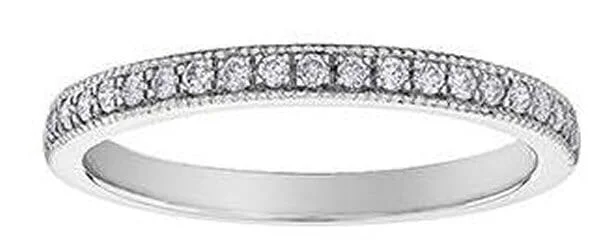 Commemorate rings with a channel - set row of sapphiresWhite Gold Diamond Band.