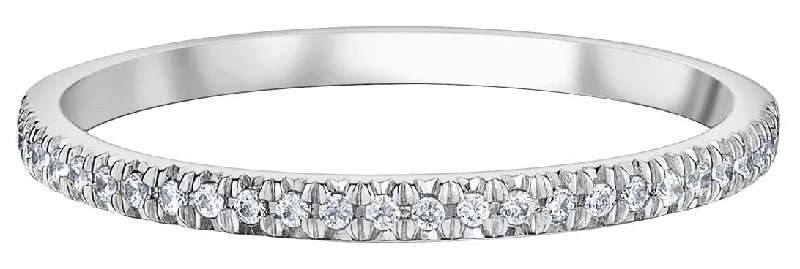 Commemorate rings with a heart - shaped diamond cutoutWhite Gold Diamond Band.