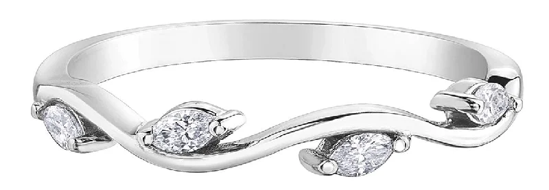 Cubic zirconia - filled commemorate rings for an affordable optionWhite Gold Diamond Band.