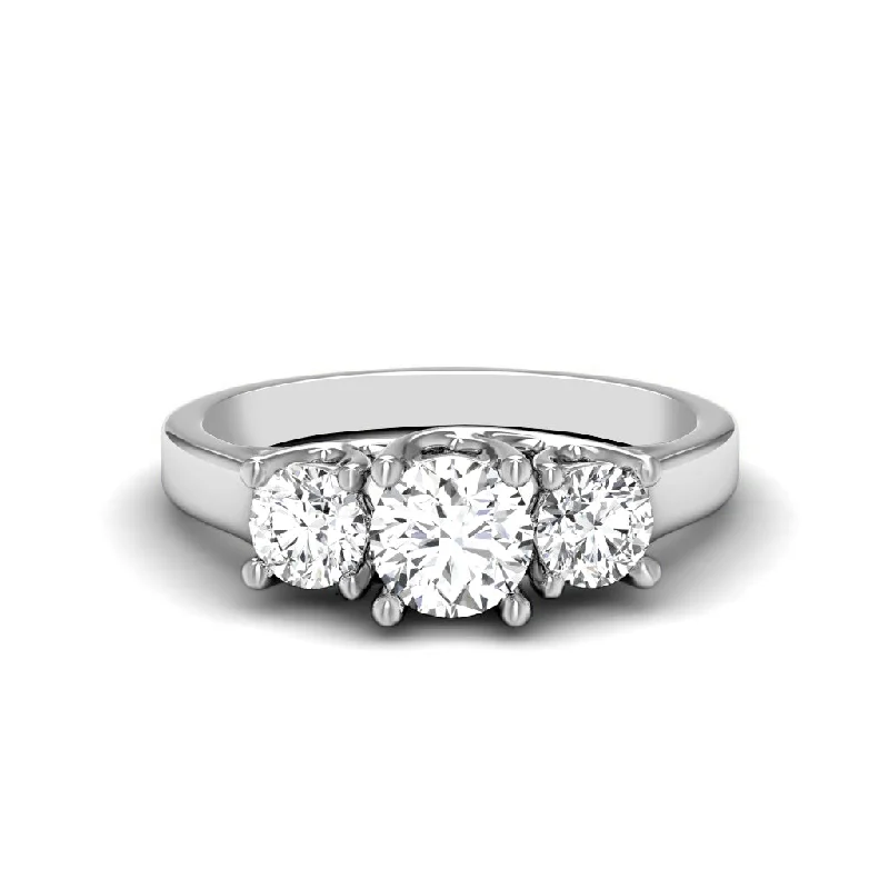 Commemorate rings with a diamond - and - amethyst combination2.05-2.40 CT Round Cut Diamonds - Three Stone Ring Commemorate rings with a diamond - and - amethyst combination2.05-2.40 CT Round Cut Diamonds - Three Stone Ring