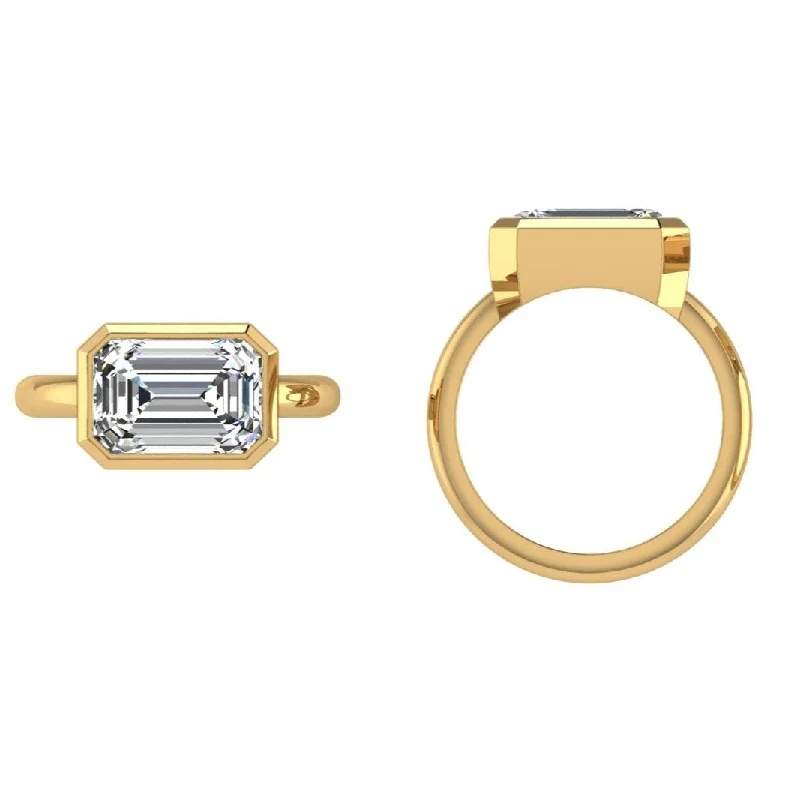Commemorate rings with a diamond - and - topaz combination3 carat Emerald Cut Diamond Solitaire Ring Commemorate rings with a diamond - and - topaz combination3 carat Emerald Cut Diamond Solitaire Ring