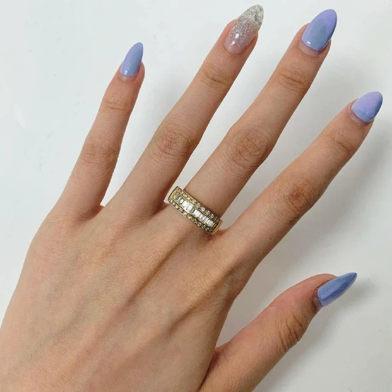 Infinity symbol - adorned commemorate rings for eternal memoriesBaguette and Round Diamonds Statement Wedding Ring Infinity symbol - adorned commemorate rings for eternal memoriesBaguette and Round Diamonds Statement Wedding Ring