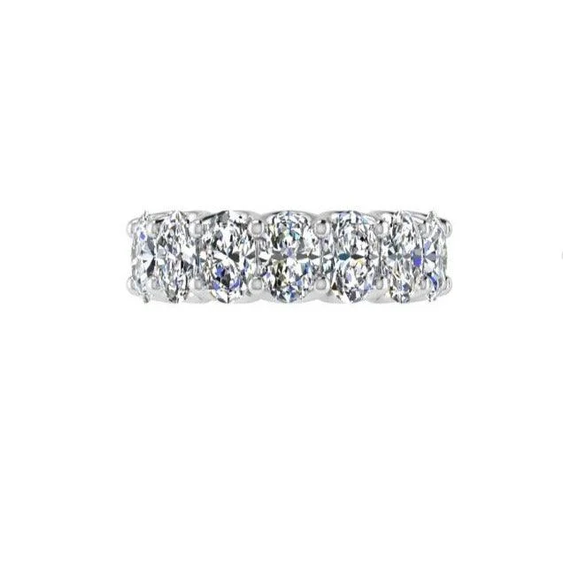 Commemorate rings with a diamond - and - amethyst combinationSeven Stone Diamond Ring U-prong Commemorate rings with a diamond - and - amethyst combinationSeven Stone Diamond Ring U-prong