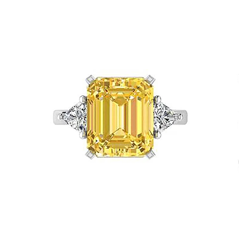 Solid gold commemorate rings with intricate filigreeWhite Gold Emerald Cut Citrine Ring Version 2 Solid gold commemorate rings with intricate filigreeWhite Gold Emerald Cut Citrine Ring Version 2