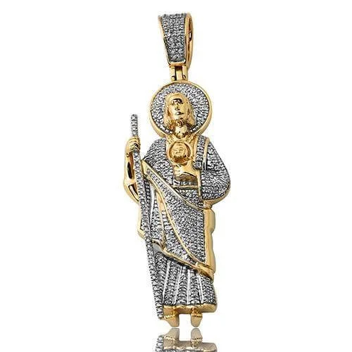 LED - Illuminated Moon Pendant Necklace for Nighttime Events10K 0.55CT DIAMOND ST. JUDE PENDANT LED - Illuminated Moon Pendant Necklace for Nighttime Events10K 0.55CT DIAMOND ST. JUDE PENDANT
