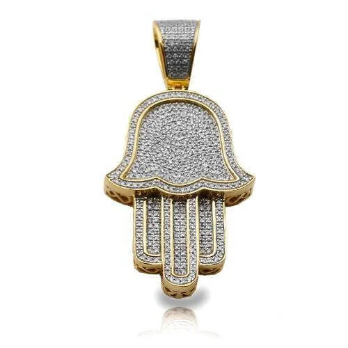 Antique - Inspired Filigree - Worked Cross Pendant Necklace for Religious Ceremonies10KY 0.70CTW DIAMOND HAMZA PENDANT Antique - Inspired Filigree - Worked Cross Pendant Necklace for Religious Ceremonies10KY 0.70CTW DIAMOND HAMZA PENDANT