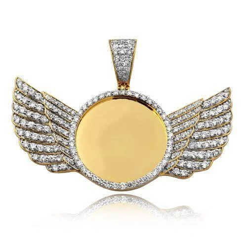Cross - Stitch - Embroidered Floral Pendant Necklace for Handicraft AficionadosJDTK-CHR0736Y- Custom Diamond Angel Wings Memory pendant Cross - Stitch - Embroidered Floral Pendant Necklace for Handicraft AficionadosJDTK-CHR0736Y- Custom Diamond Angel Wings Memory pendant