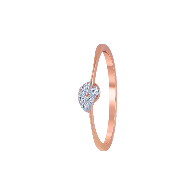 Adjustable Women's Diamond Rings with a Flexible Band for a Comfortable and Custom Fit18KT (750) Rose Gold And Diamond Ring For Women Adjustable Women's Diamond Rings with a Flexible Band for a Comfortable and Custom Fit18KT (750) Rose Gold And Diamond Ring For Women