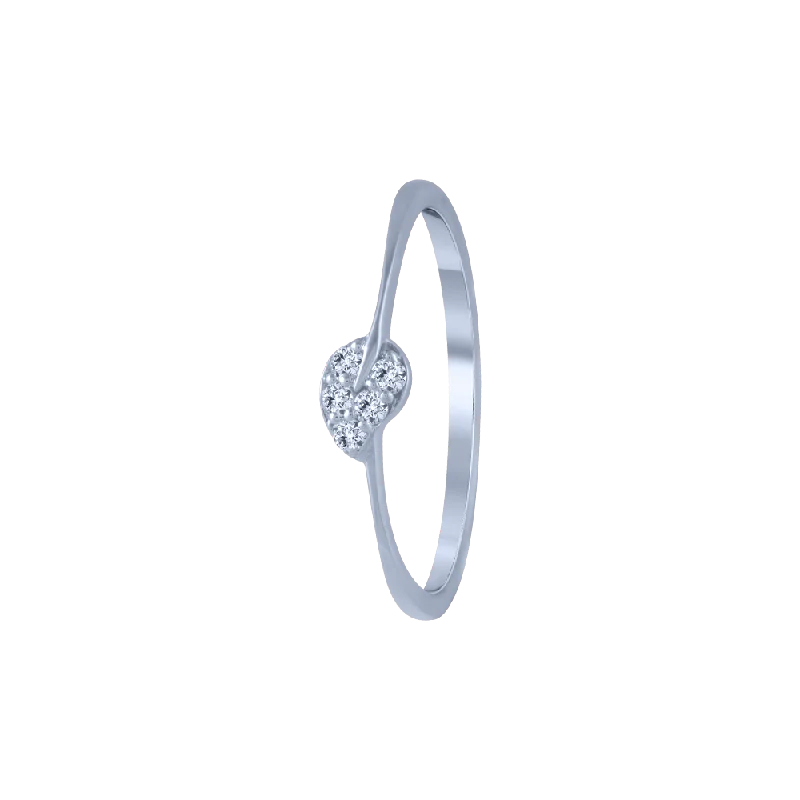 Heart - Shaped Women's Diamond Rings in Rose Gold for a Romantic and Symbolic Gift18KT (750) White Gold And Diamond Ring For Women Heart - Shaped Women's Diamond Rings in Rose Gold for a Romantic and Symbolic Gift18KT (750) White Gold And Diamond Ring For Women