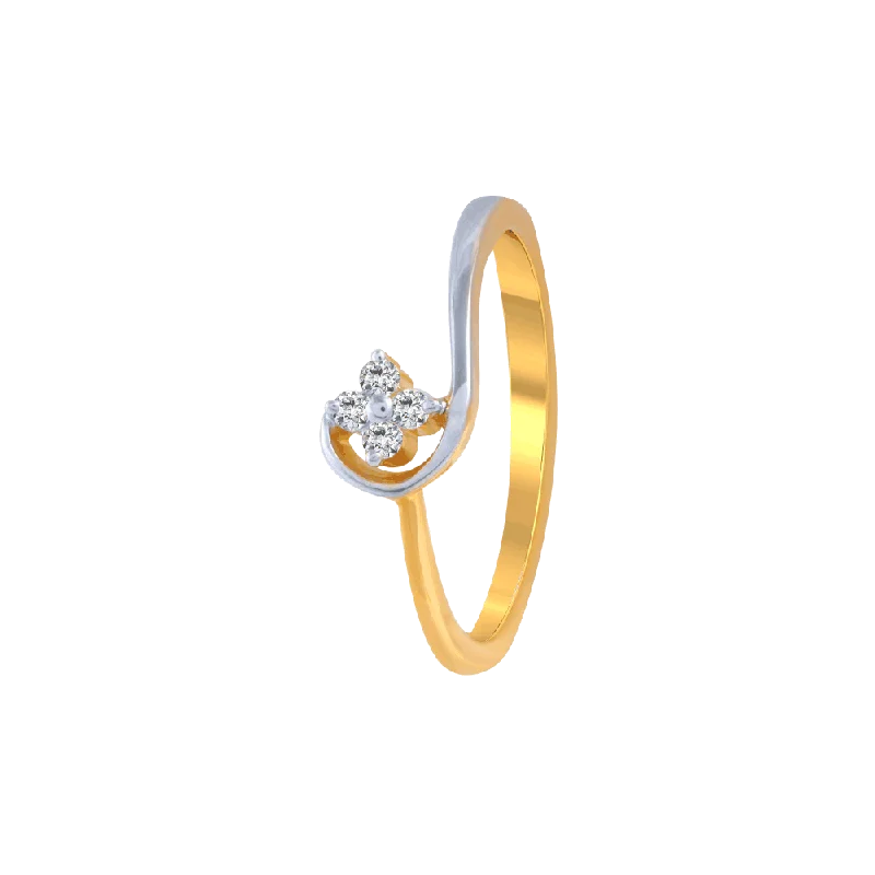 Pear - Shaped Women's Diamond Rings in Yellow Gold with a Single - Diamond Pendant Look18KT (750) Yellow Gold And Diamond Ring For Women Pear - Shaped Women's Diamond Rings in Yellow Gold with a Single - Diamond Pendant Look18KT (750) Yellow Gold And Diamond Ring For Women