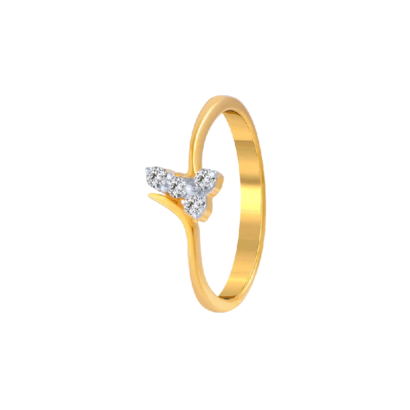 Halo - Style Women's Diamond Rings with a Center Diamond Surrounded by Smaller Diamonds in 18K Gold18KT (750) Yellow Gold And Diamond Ring For Women Halo - Style Women's Diamond Rings with a Center Diamond Surrounded by Smaller Diamonds in 18K Gold18KT (750) Yellow Gold And Diamond Ring For Women