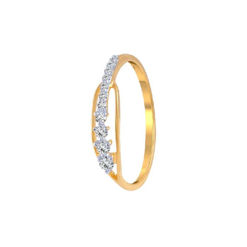 Tennis - Style Women's Diamond Rings with a Continuous Row of Diamonds for a Classic and Versatile Look18KT (750) Yellow Gold And Diamond Ring For Women Tennis - Style Women's Diamond Rings with a Continuous Row of Diamonds for a Classic and Versatile Look18KT (750) Yellow Gold And Diamond Ring For Women