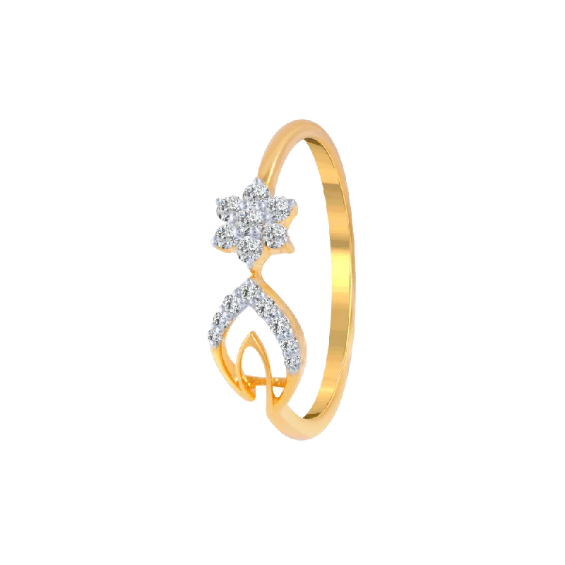 Marquise - Cut Women's Diamond Rings in Palladium for a Unique and Elongated Shape18KT (750) Yellow Gold And Diamond Ring For Women Marquise - Cut Women's Diamond Rings in Palladium for a Unique and Elongated Shape18KT (750) Yellow Gold And Diamond Ring For Women