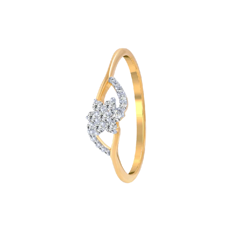 Art Deco - Inspired Women's Diamond Rings with Geometric Designs and Baguette - Cut Diamonds18KT (750) Yellow Gold And Diamond Ring For Women Art Deco - Inspired Women's Diamond Rings with Geometric Designs and Baguette - Cut Diamonds18KT (750) Yellow Gold And Diamond Ring For Women