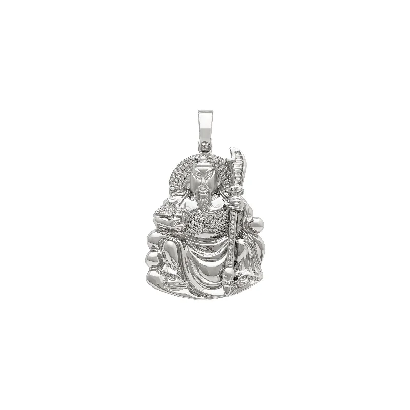 Heart - Shaped Garnet Pendant Necklace with a Pearl - Accented Chain for a Romantic Valentine's DayGuan Yu Guardian Deity Pendant (18K) Heart - Shaped Garnet Pendant Necklace with a Pearl - Accented Chain for a Romantic Valentine's DayGuan Yu Guardian Deity Pendant (18K)