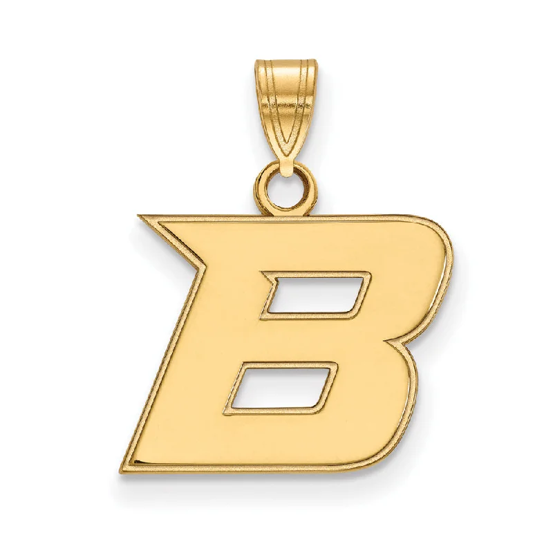 3D - Printed Owl Pendant Necklace in Recycled Plastic for Eco - Conscious Fashionistas10k Yellow Gold Boise State Small Initial B Pendant 3D - Printed Owl Pendant Necklace in Recycled Plastic for Eco - Conscious Fashionistas10k Yellow Gold Boise State Small Initial B Pendant