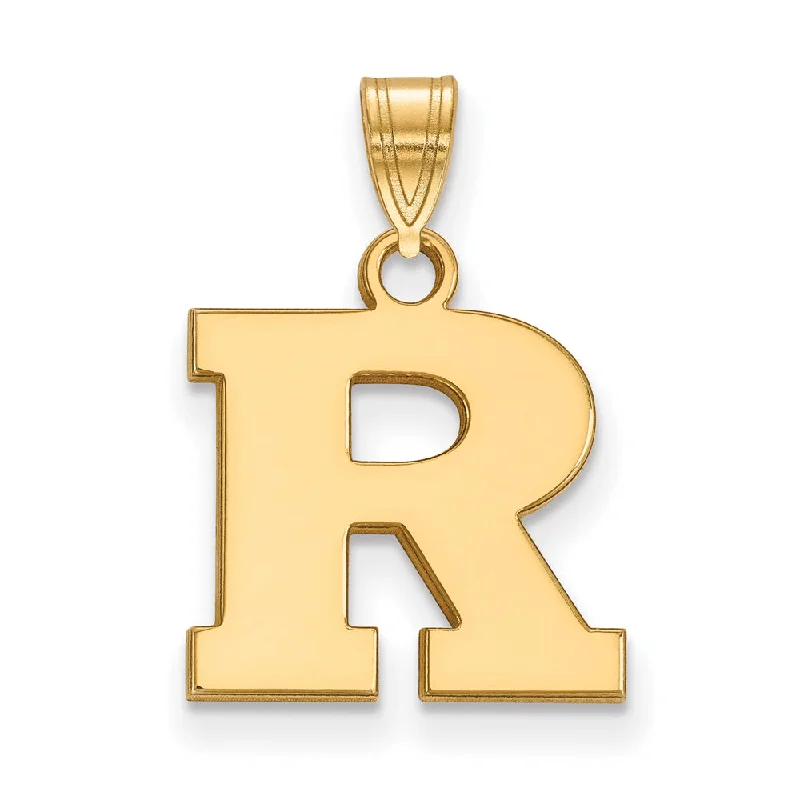LED - Illuminated Moon Pendant Necklace for Nighttime Events10k Yellow Gold Rutgers Small Initial R Pendant LED - Illuminated Moon Pendant Necklace for Nighttime Events10k Yellow Gold Rutgers Small Initial R Pendant