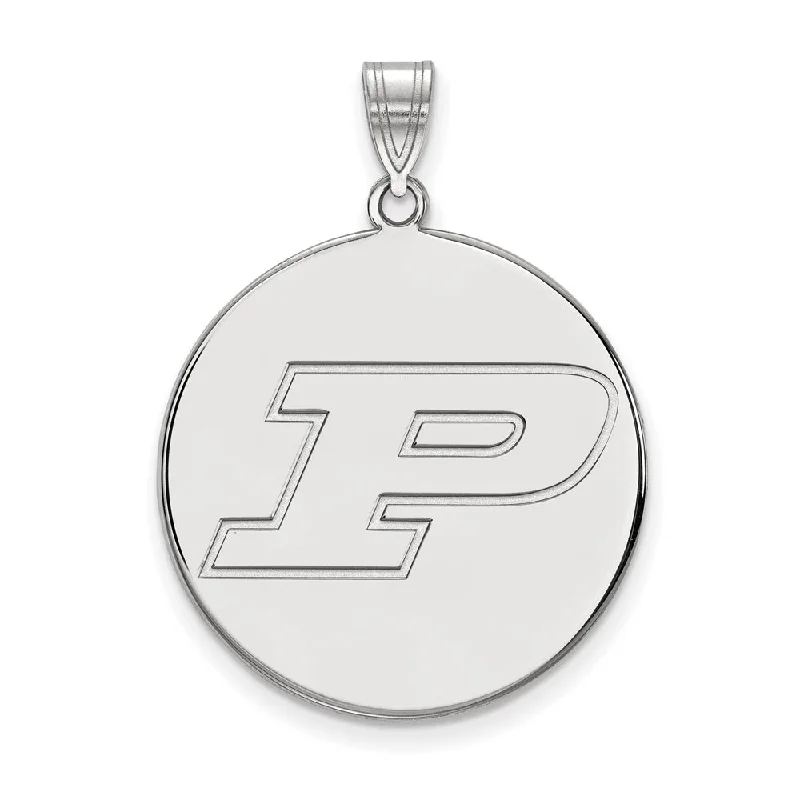 Minimalist Black Onyx Round Pendant Necklace with a Leather Cord for Boho - Chic OutfitsSterling Silver Purdue XL Initial P Disc Pendant Minimalist Black Onyx Round Pendant Necklace with a Leather Cord for Boho - Chic OutfitsSterling Silver Purdue XL Initial P Disc Pendant