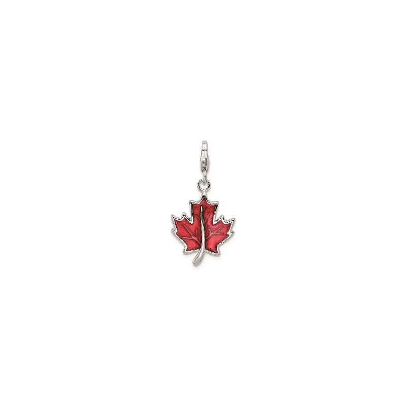 Dainty Gold - Plated Angel Wing Pendant Necklace for Sensitive Skin OwnersRed Maple Leaf Charm (Silver) Dainty Gold - Plated Angel Wing Pendant Necklace for Sensitive Skin OwnersRed Maple Leaf Charm (Silver)