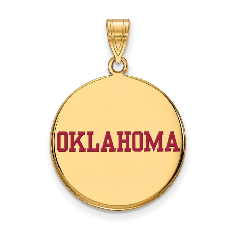 Tassel - Trimmed Amethyst Pendant Necklace for Festival - GoersSS w/GP U. of Oklahoma Large Enamel Disc Pendant Tassel - Trimmed Amethyst Pendant Necklace for Festival - GoersSS w/GP U. of Oklahoma Large Enamel Disc Pendant