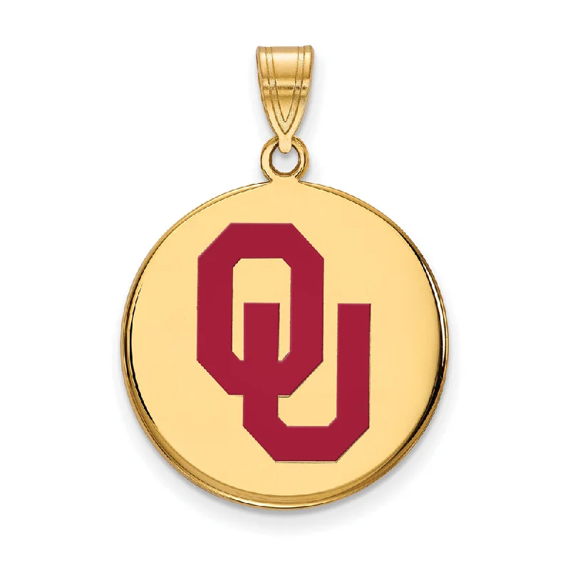 LED - Illuminated Moon Pendant Necklace for Nighttime EventsSS w/GP U. of Oklahoma Large Enamel 'OU' Disc Pendant LED - Illuminated Moon Pendant Necklace for Nighttime EventsSS w/GP U. of Oklahoma Large Enamel 'OU' Disc Pendant