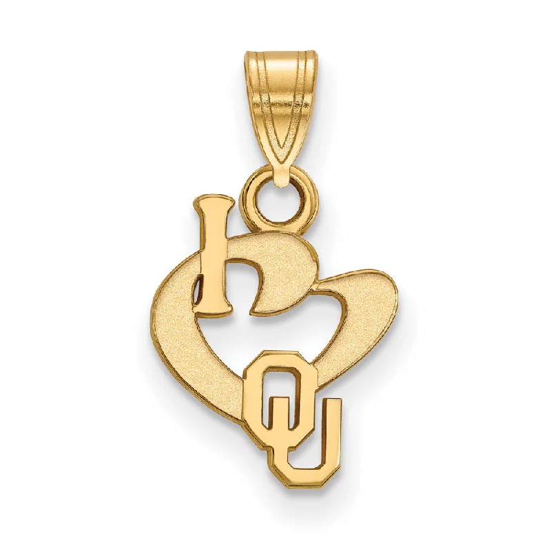Double - Sided Pendant Necklace with a Photo Insert for Memory - KeepersSS w/GP U. of Oklahoma Small I Love Logo Pendant Double - Sided Pendant Necklace with a Photo Insert for Memory - KeepersSS w/GP U. of Oklahoma Small I Love Logo Pendant
