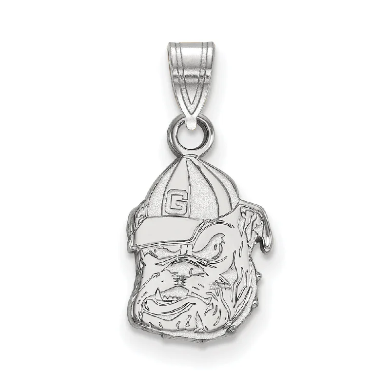 Tassel - Trimmed Amethyst Pendant Necklace for Festival - GoersSterling Silver U. of Georgia Small Mascot Pendant Tassel - Trimmed Amethyst Pendant Necklace for Festival - GoersSterling Silver U. of Georgia Small Mascot Pendant