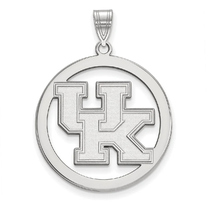 Antique - Inspired Filigree - Worked Cross Pendant Necklace for Religious CeremoniesSterling Silver U. of Kentucky XL Circle Pendant Antique - Inspired Filigree - Worked Cross Pendant Necklace for Religious CeremoniesSterling Silver U. of Kentucky XL Circle Pendant