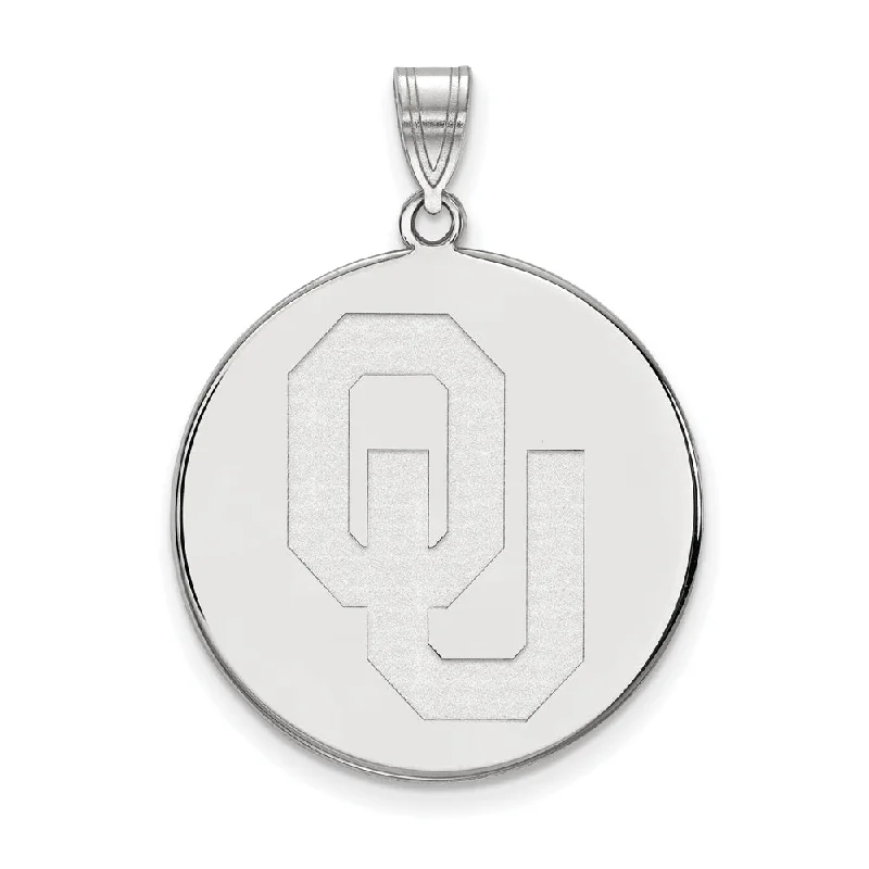 Zodiac Sign Pendant Necklace in Rose Gold for Astrology EnthusiastsSterling Silver U. of Oklahoma XL 'OU' Disc Pendant Zodiac Sign Pendant Necklace in Rose Gold for Astrology EnthusiastsSterling Silver U. of Oklahoma XL 'OU' Disc Pendant