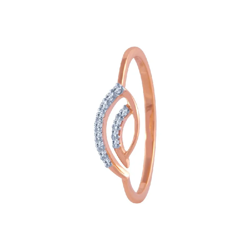 Vintage - Style Women's Diamond Rings with Floral - Engraved Bands and Multiple Diamond Accents14k (585) Rose Gold And Diamond Ring For Women Vintage - Style Women's Diamond Rings with Floral - Engraved Bands and Multiple Diamond Accents14k (585) Rose Gold And Diamond Ring For Women