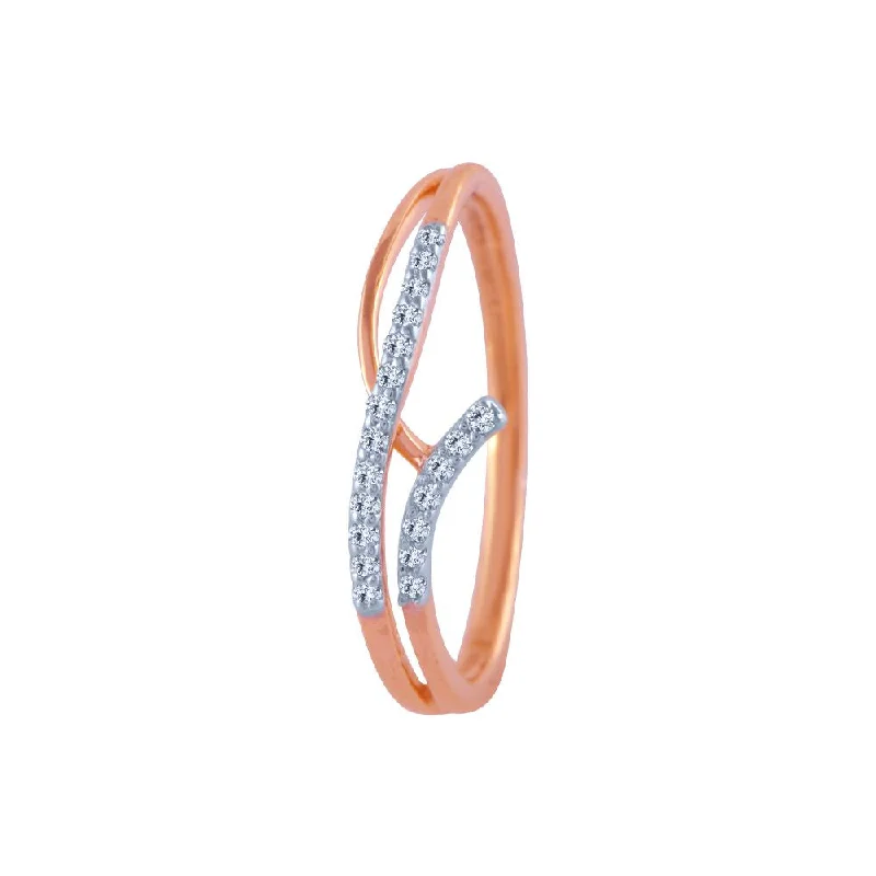 Tennis - Style Women's Diamond Rings with a Continuous Row of Diamonds for a Classic and Versatile Look14k (585) Rose Gold And Diamond Ring For Women Tennis - Style Women's Diamond Rings with a Continuous Row of Diamonds for a Classic and Versatile Look14k (585) Rose Gold And Diamond Ring For Women