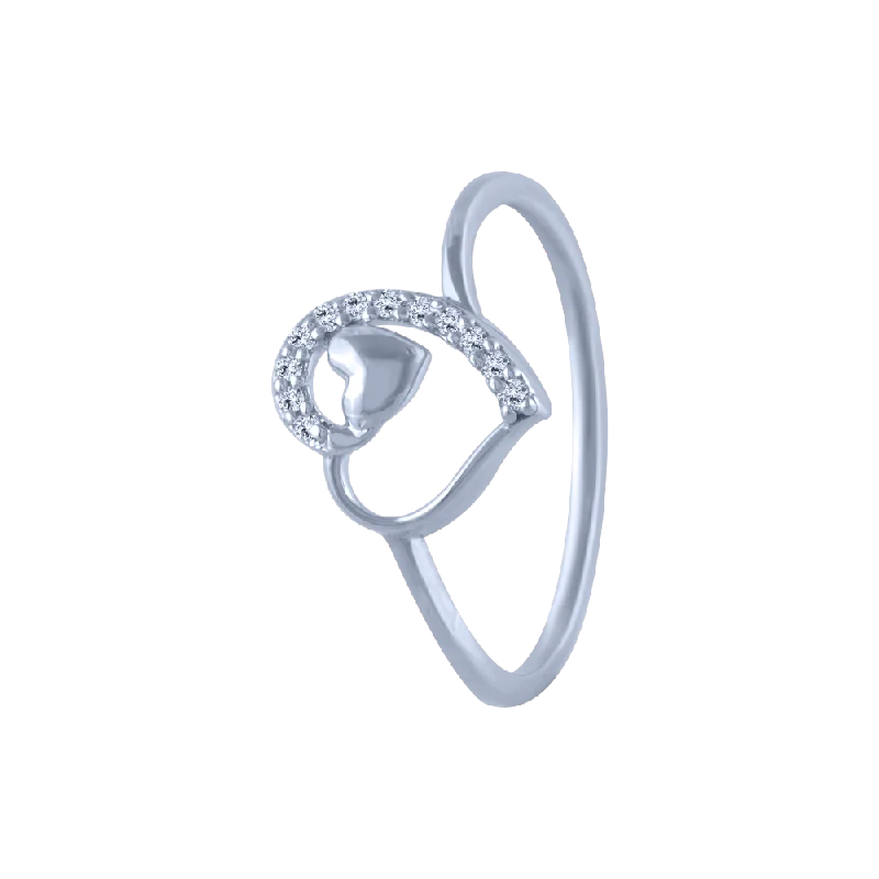 Three - Stone Women's Diamond Rings Symbolizing Past, Present, and Future with Emerald - Cut Diamonds14k (585) White Gold And Diamond Ring For Women Three - Stone Women's Diamond Rings Symbolizing Past, Present, and Future with Emerald - Cut Diamonds14k (585) White Gold And Diamond Ring For Women