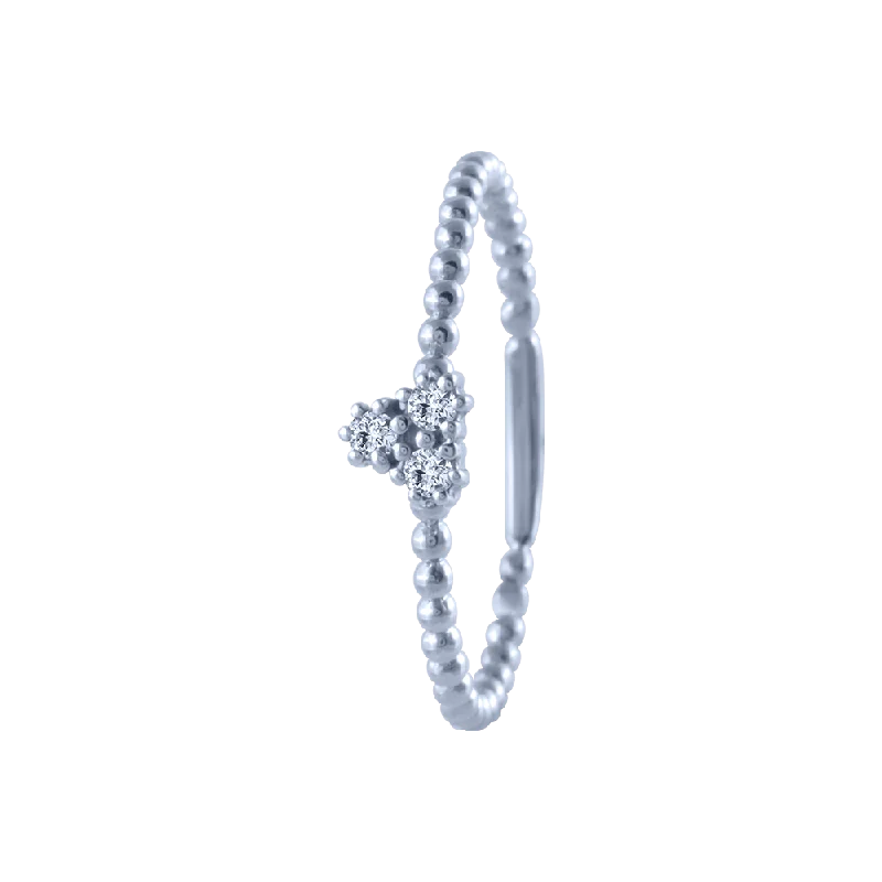 Tennis - Style Women's Diamond Rings with a Continuous Row of Diamonds for a Classic and Versatile Look14k (585) White Gold And Diamond Ring For Women Tennis - Style Women's Diamond Rings with a Continuous Row of Diamonds for a Classic and Versatile Look14k (585) White Gold And Diamond Ring For Women