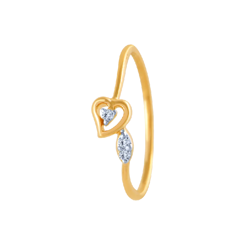 Halo - Style Women's Diamond Rings with a Center Diamond Surrounded by Smaller Diamonds in 18K Gold14k (585) Yellow Gold And Diamond Ring For Women