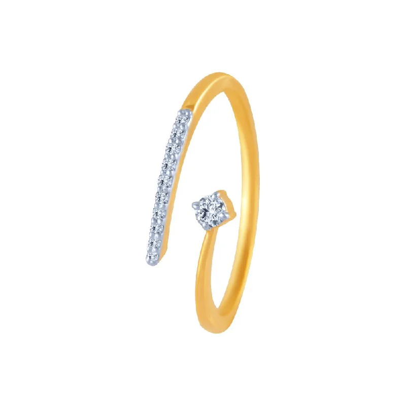 Adjustable Women's Diamond Rings with a Flexible Band for a Comfortable and Custom Fit14k (585) Yellow Gold And Diamond Ring For Women Adjustable Women's Diamond Rings with a Flexible Band for a Comfortable and Custom Fit14k (585) Yellow Gold And Diamond Ring For Women