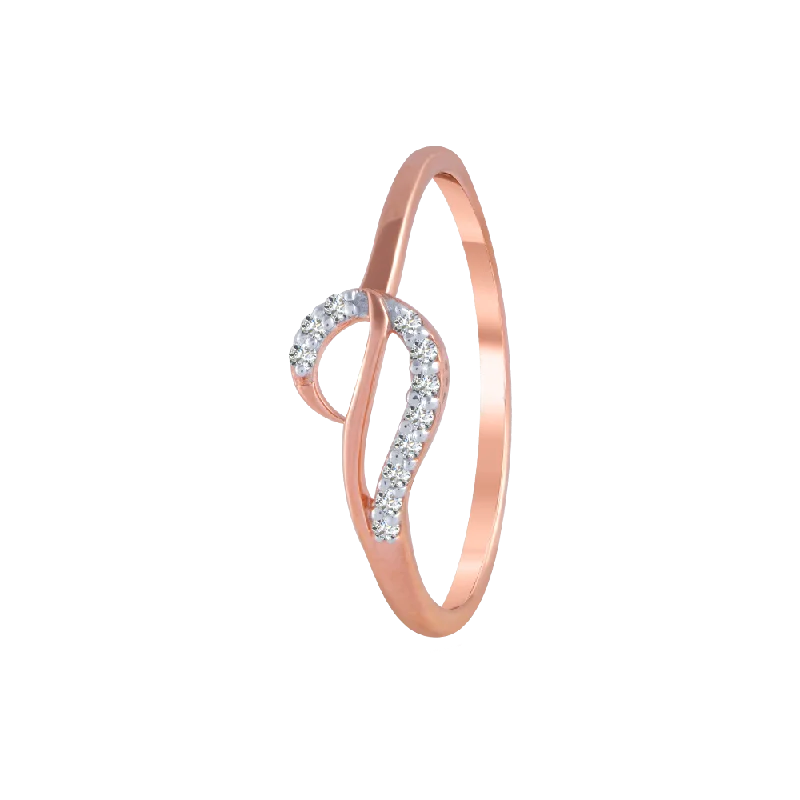 Three - Stone Women's Diamond Rings Symbolizing Past, Present, and Future with Emerald - Cut Diamonds14KT (585) Rose Gold And Diamond Ring For Women Three - Stone Women's Diamond Rings Symbolizing Past, Present, and Future with Emerald - Cut Diamonds14KT (585) Rose Gold And Diamond Ring For Women