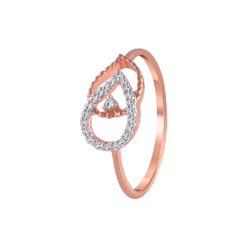 Women's Diamond Rings with Amethyst and Diamond Combinations for a Purple - Hued Elegance14KT (585) Rose Gold And Diamond Ring For Women Women's Diamond Rings with Amethyst and Diamond Combinations for a Purple - Hued Elegance14KT (585) Rose Gold And Diamond Ring For Women